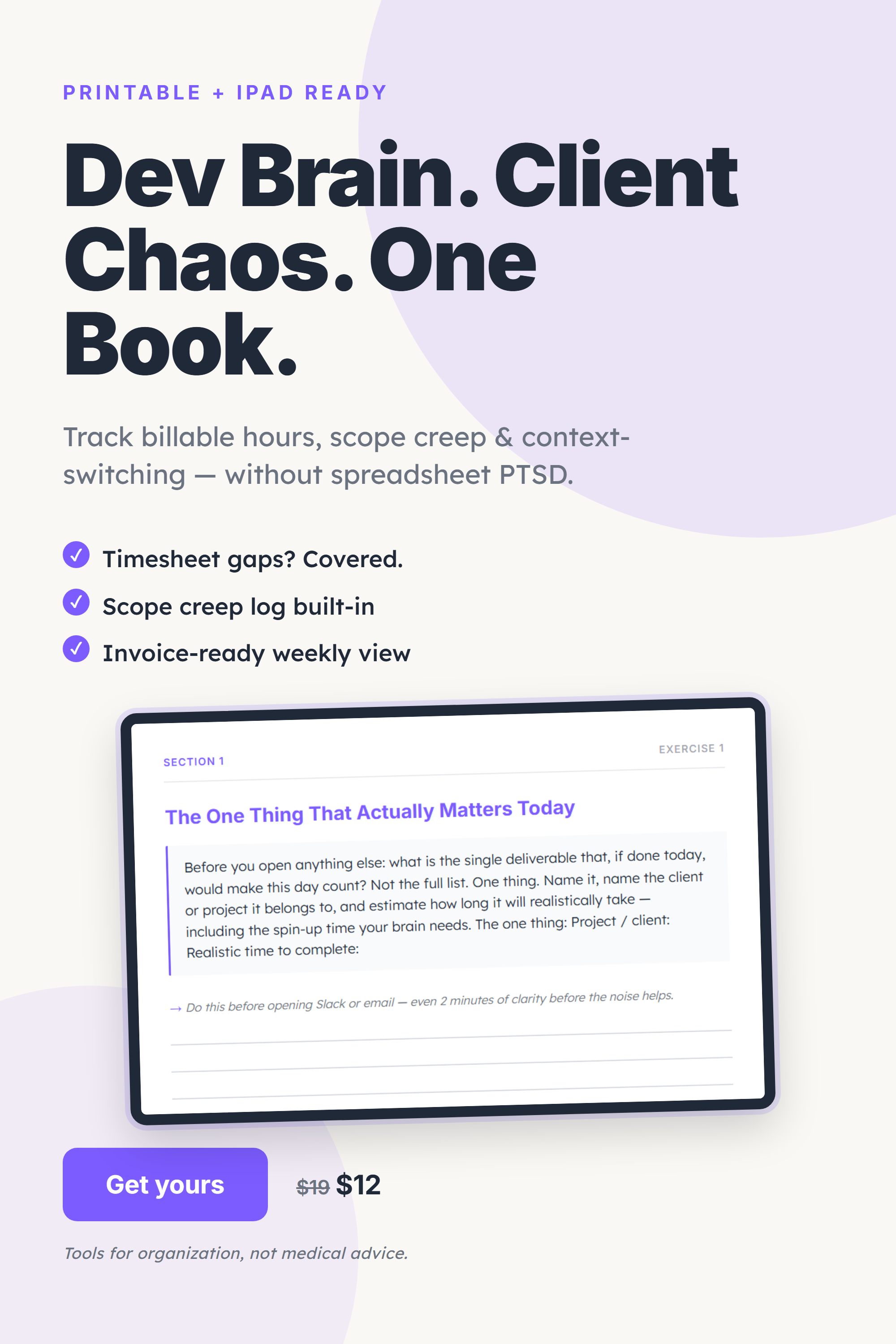 ADHD Freelance Developer Workbook KDP 6x9 pin